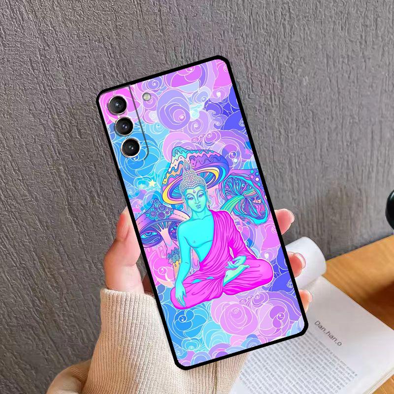 Trippy Gautama Buddha Phone Case For Samsung Galaxy S24 S26 Ultra S20 S21 S22 S23 S25 Plus S10 S24 S25 FE Cover