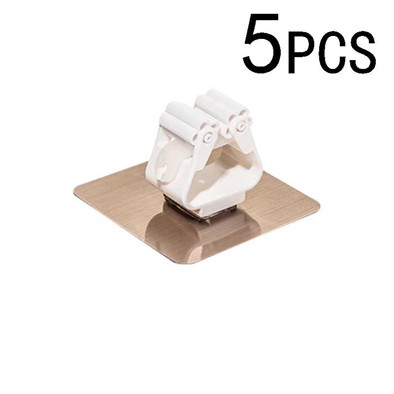 1-10pcs Adhesive Multi-Purpose Hooks Wall Mounted Mop Organizer Holder RackBrush Broom Hanger Hook Kitchen Bathroom Strong Hooks
