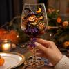 Halloween Themed Goblet with Stem for Party Drinks and Decor