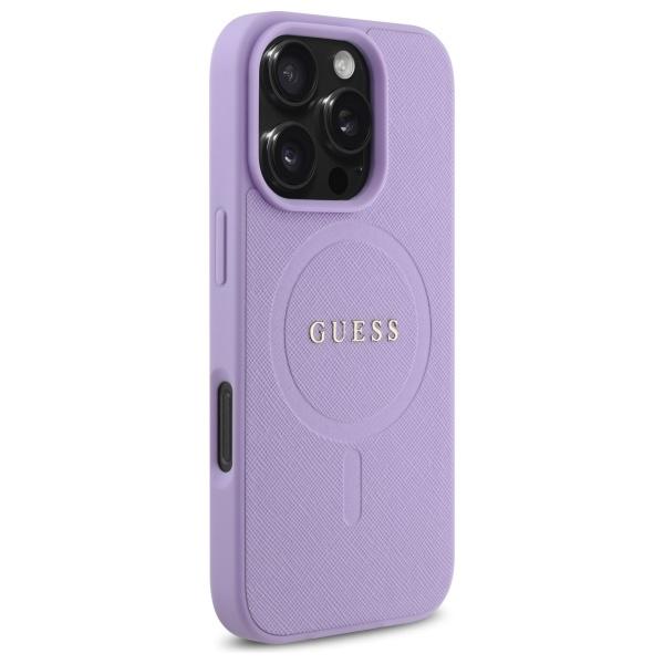 Guess Guhmp16Xpsahmcu Iphone 16 Pro Max 6.9 Fioletowy/Purple Hardcase Saffiano Magsafe