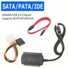 Usb To IDE / SATA Easy Drive Line Adapter 2.5 Inch/3.5 Inch Hard Disk Drive Cable With Power Adapter