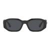 Versace Plate Irregular Shape Sunglasses Unisex Couple Style 2694702 VE4361536087-Black 53