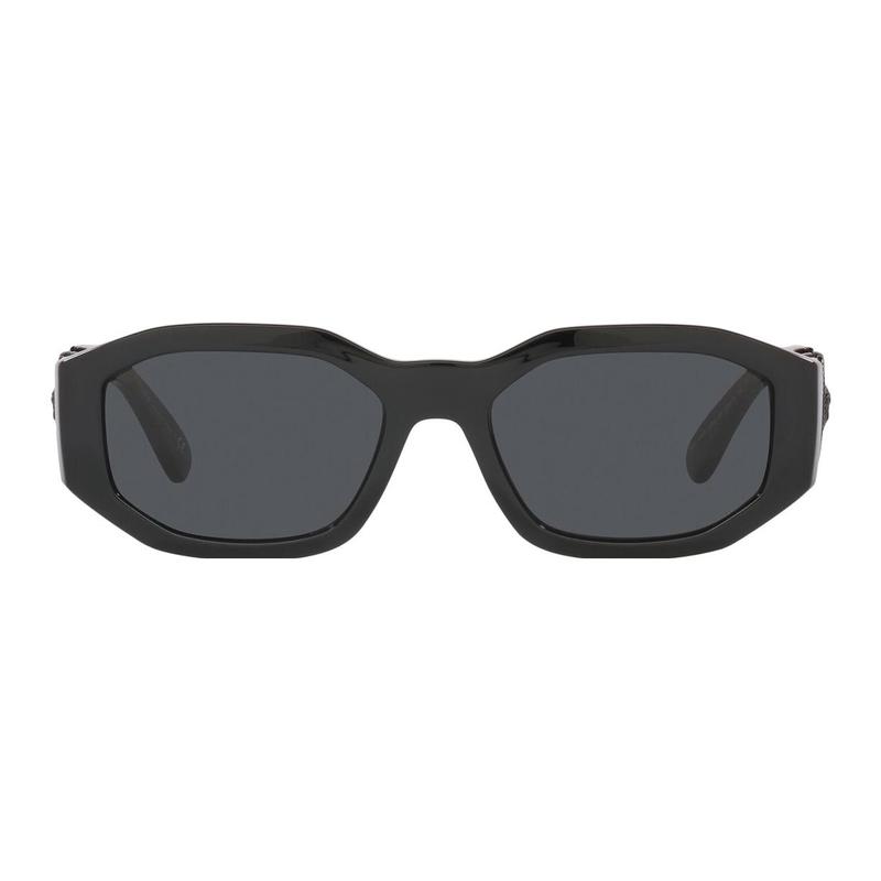 Versace Plate Irregular Shape Sunglasses Unisex Couple Style 2694702 VE4361536087-Black 53