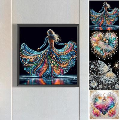 5D DIY Partial Special Shaped Drill Diamond Painting Kit Girl Decoration Craft