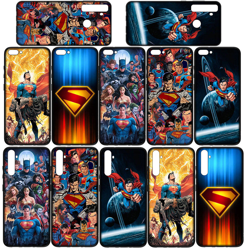 for Samsung Galaxy S25 S24 S23 iPhone 17 16 15 Xiaomi Redmi Note 14 13 12 11 Plus Pro Max A57 Case Kawaii Super Hero Supermans Man OPPO Huawei Cover