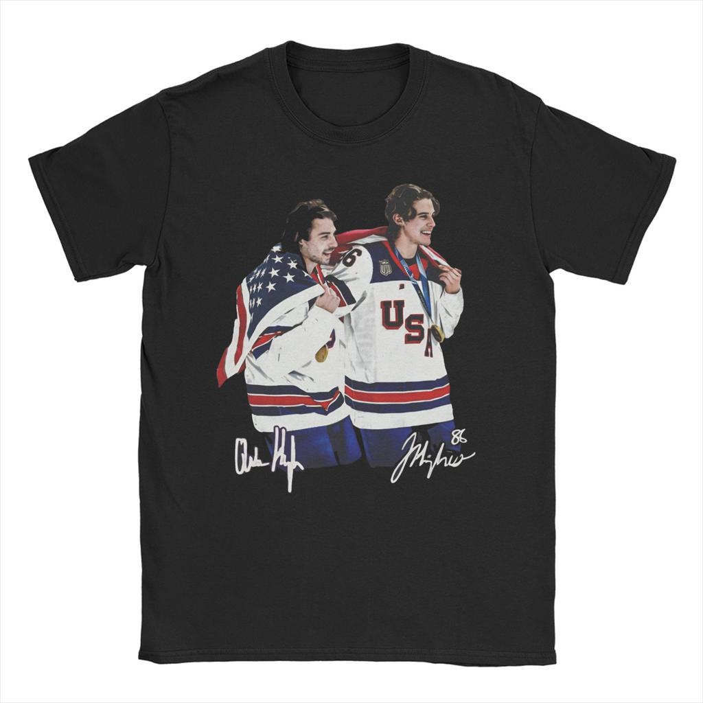 Unisex Women T-Shirt Usa Hockey  Crazy 100% Cotton Tee Shirt Short Sleeve  T Shirt Crew Neck Tops Gift Idea