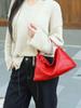 Niche Design Natural Cowhide Leather Women's Crossbody Underarm Pillow Handbag