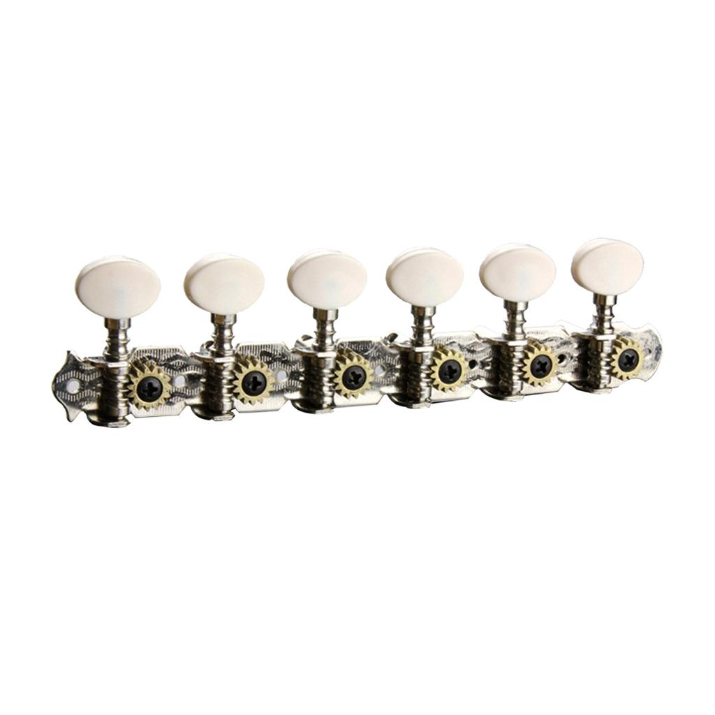 Guitar Parts 6 Right Machine Heads Knobs 12 String tuning Pegs Head for Acoustic