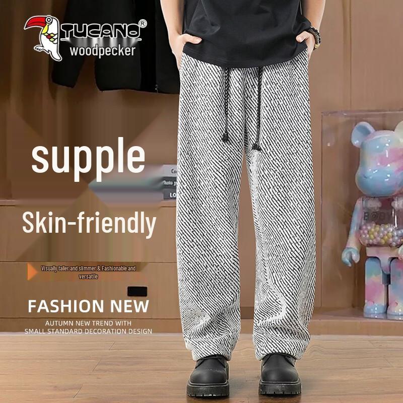 

TUCANO Men s Textured Loose Straight Casual Pants 4XL