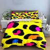 Colorful Leopard Print Bedding Bedding Duvet Cover Set Duvet Cover Pillowcases  (1 * Duvet Cover 2 * Pillowcases, without duvet insert)