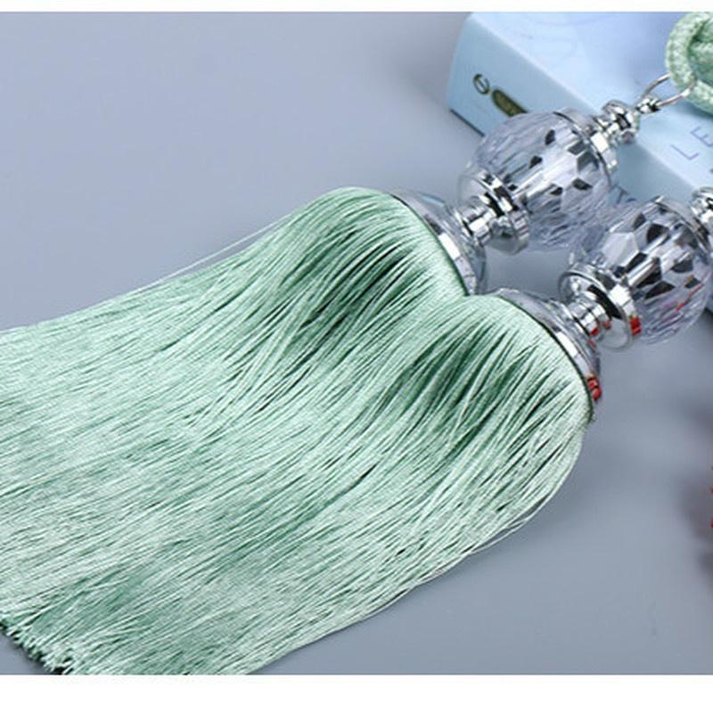 2PCS/Pair Curtain Tiebacks Tassel Beaded Ball Window Strap Home Decor  Curtain Clips Curtain Buckle