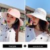 Women's Summer Sun Protection Hat with Large Brim and Face Covering