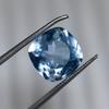 Natural Blue Aquamarine Loose Gemstone 10 ct Square Cushion Cut for Jewelry Making and Crafts