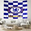 Custom Name Chelsea Football Club Print Tapestry, Backdrop, Easy Setup, Ideal for Bedroom, Office & Living Room, with Aesthetic Wall Hanging Decor.