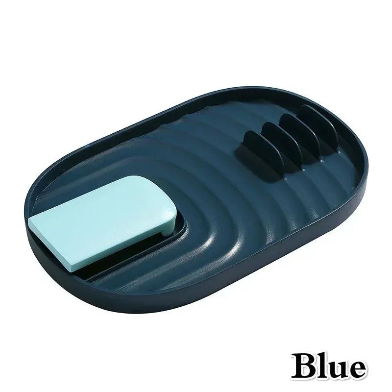 Kitchen Candy Color Storage Shelf Plastic Pan Pot Cover Lid Rack Stand Holder Collapsible Support Multifu Storage Drainage Racks