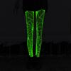 Women's in the Dark Tights Neon Striped Sheer for Party Wear