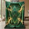 Coperta in Flanella con Stampa Calcio Werder Bremen, Coperta Morbida Calda Leggera per Divano Letto Campeggio