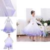 Incantevole costume da Regina delle Nevi di Frozen 2 per bambine, ideale per feste di compleanno.