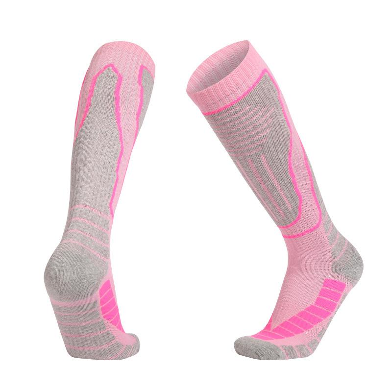 New Warm and Non-slip Professional Ladies Ski Socks Outdoor Sports Towel Bottom Thickened High-tube Sports Hiking Socks