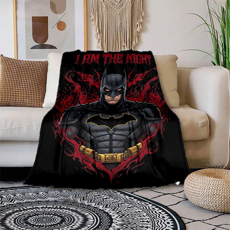 

1pc Batman: The Dark Knight Cartoon Blanket,Portable Throw for Travel & Camping, All Season Cozy Blanket,Ideal Gift 80cmx120cm