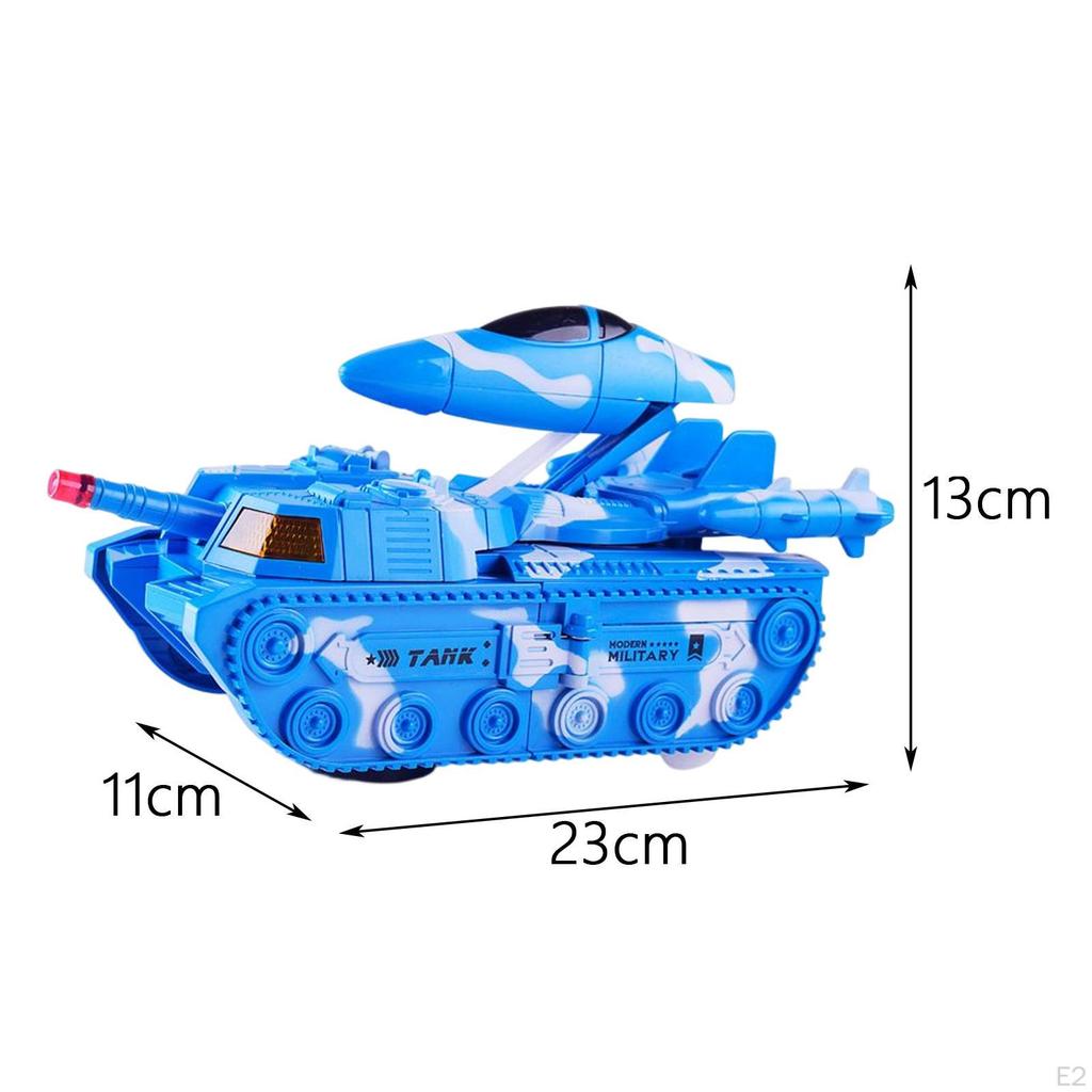 Automatic Deformation Tank Toys Simulation Car Toy Diecast Vehicles Kids Armored Vehicle Play