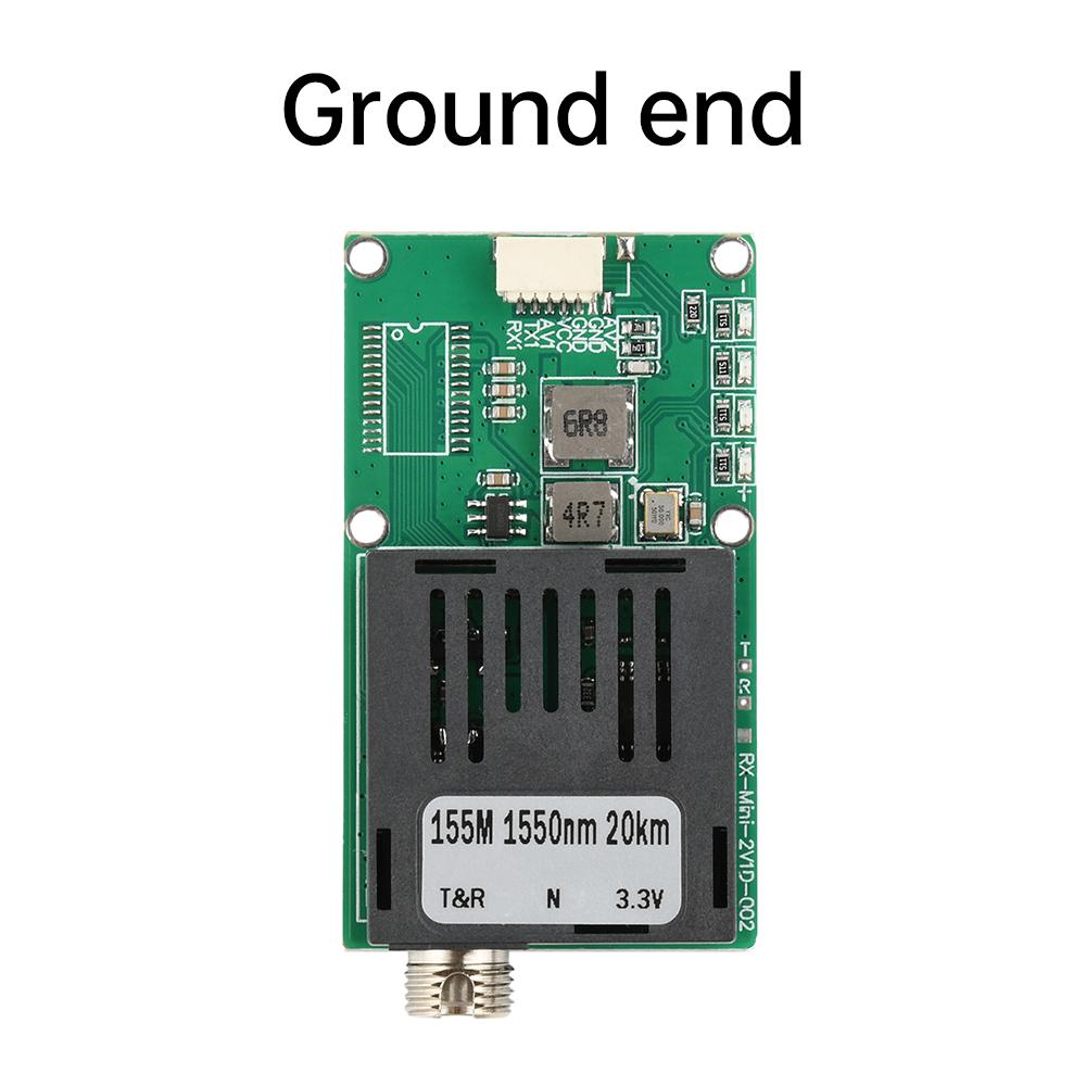 TTL Optical Transceiver Module DC5.5-26V UAV FC RX/TX/AV/VCC/GND Interface 1 Channel Optical End to Optical Fiber Signal Process