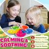 Kids Color Sorting Sensory Toy Fine Motor Skills Portable Toddlers Color Learning Educational Colorful Rubber Beads Squeeze Matching Game
