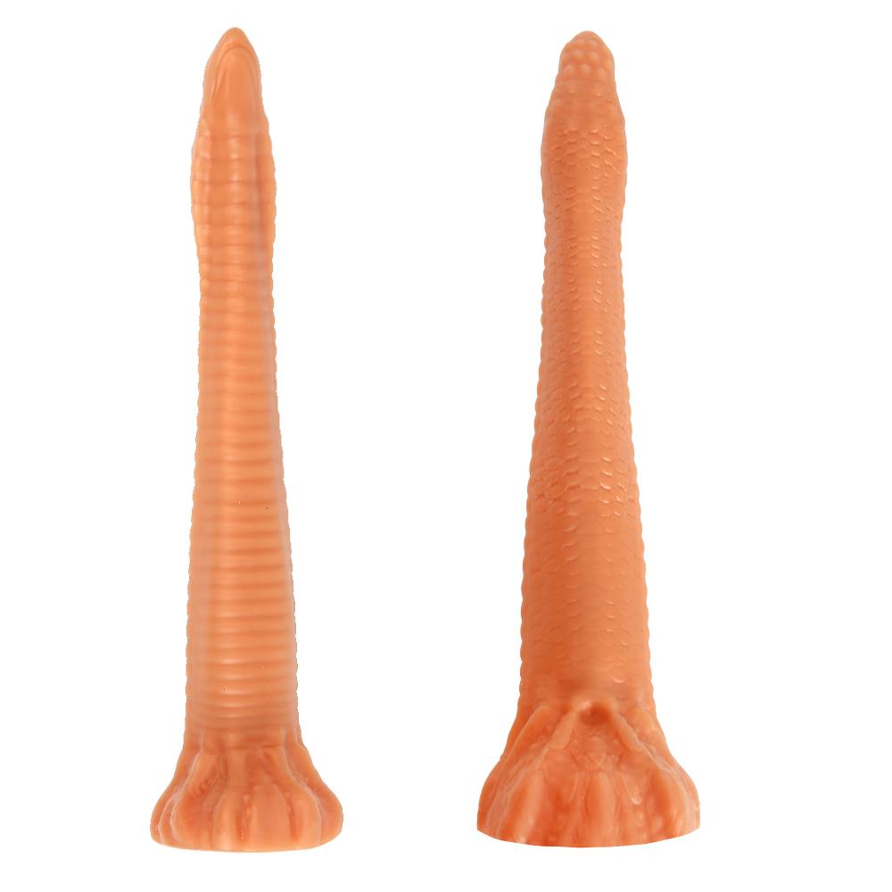 Snake-shaped Simulation Dildo Female Masturbator Soft Silicone Anal Plug Adult Sex Toy Fisting Strap on Cock Realistic Penis
