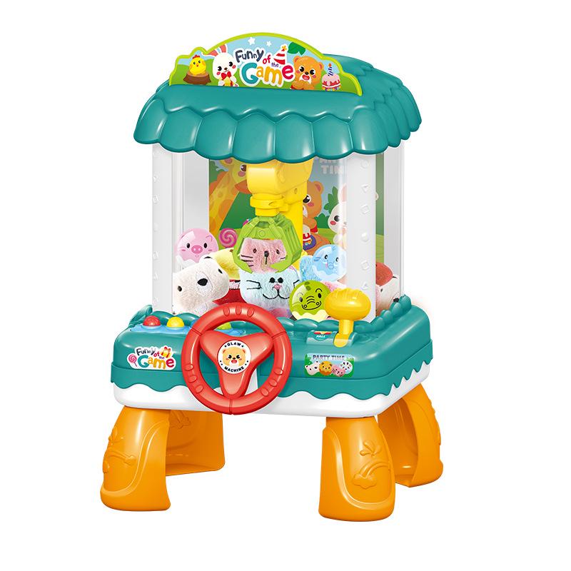 Educational Mini Claw Machine Toy with Lights & Music - Dual Power, Perfect Gift for Boys & Girls' Birthdays or Children's Day