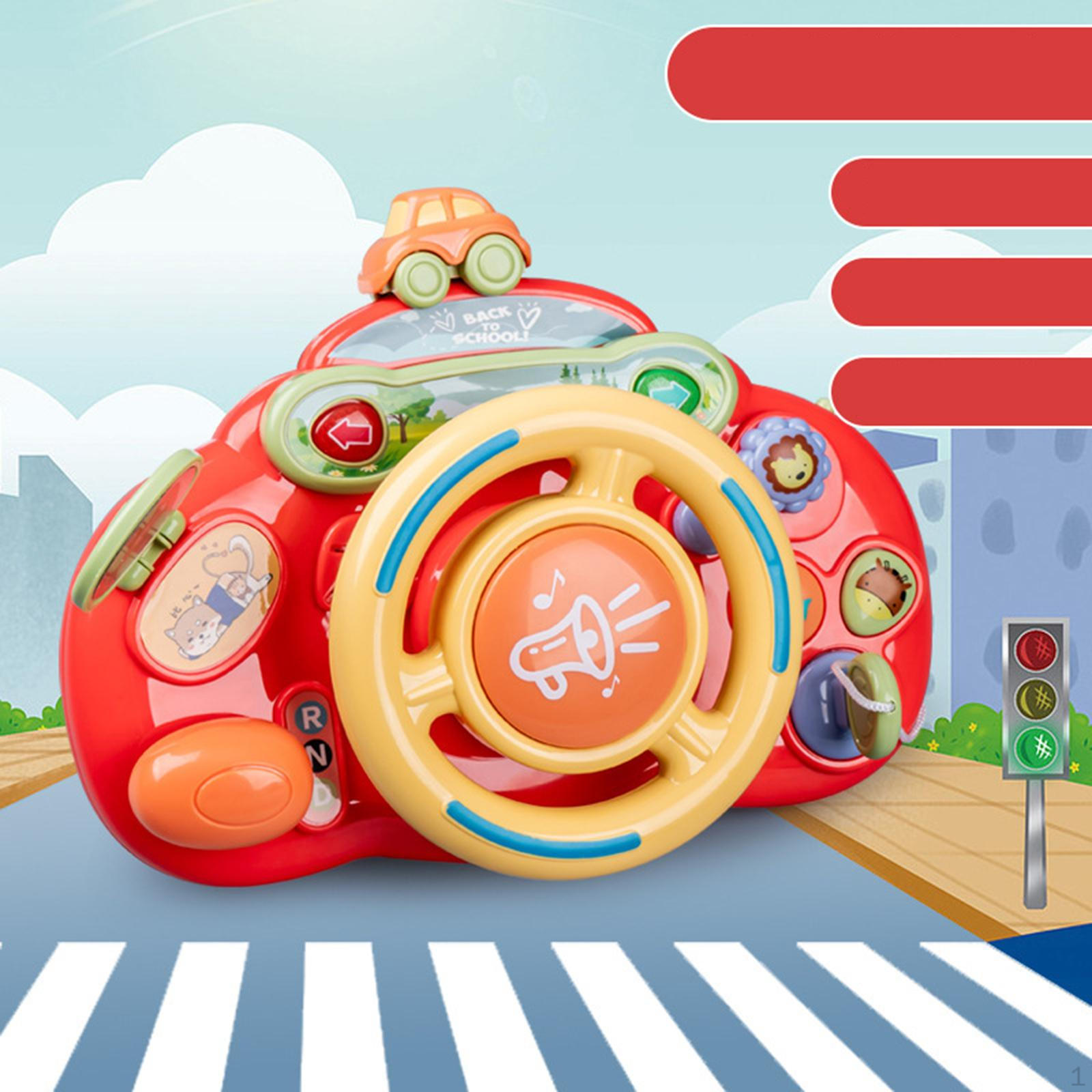 Электрический руль игрушка развивающая музыкальная мини интерактивное обучение для детей 1 2 3 4 5
