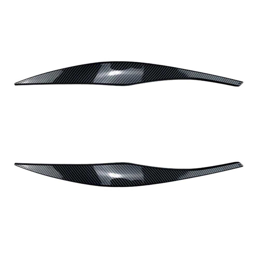 Ultra-light Headlight Eyebrows Gloss Black Exterior Modification Car Light Eyelid Cover ABS for BMW 3 Series E90 E91 2005-2012