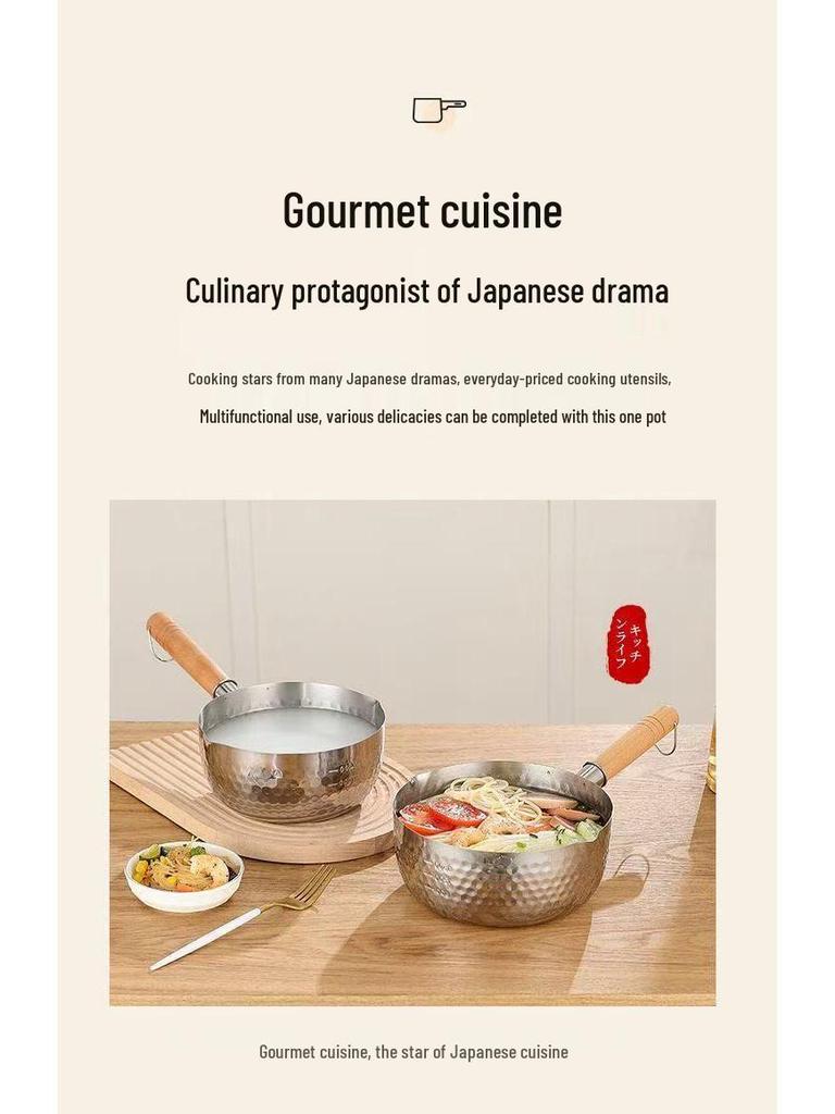 Multifunktionaler Antihaft-Topf aus Edelstahl für Suppe, Milch und Babynahrung