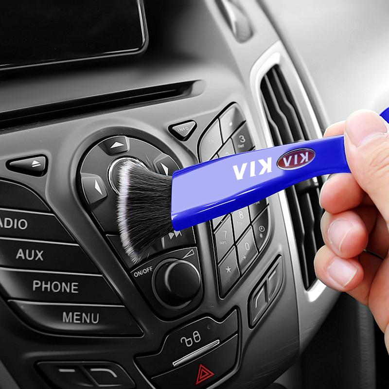 Car Air Conditioner Vent Cleaning Brush Auto Car Accessories For Kia Rio Ceed Sportage Cerato Soul Sorento K2 K5 Flip