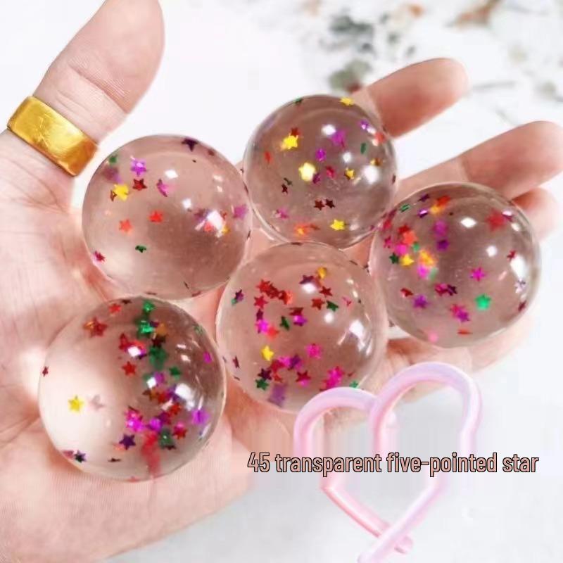 Elastic Cartoon Rubber Bouncing Balls, Extra Large, 50-Pack for Capsule Toy Machines