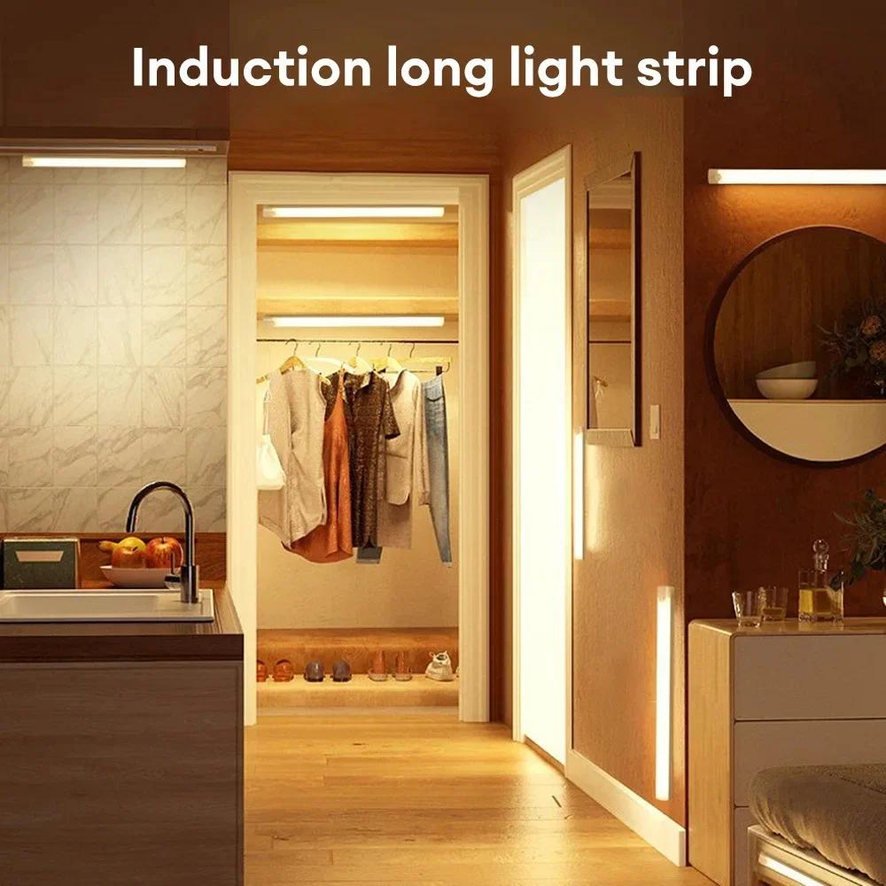 Wireless LED Night Light Motion Sensor Light Closet Night Lamp For Kitchen Bedroom Detector Light Cabinet Staircase Light