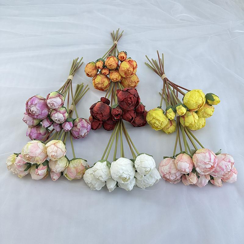 Peony Artificial Flower Bouquet For Wedding Photography And Home Decor
