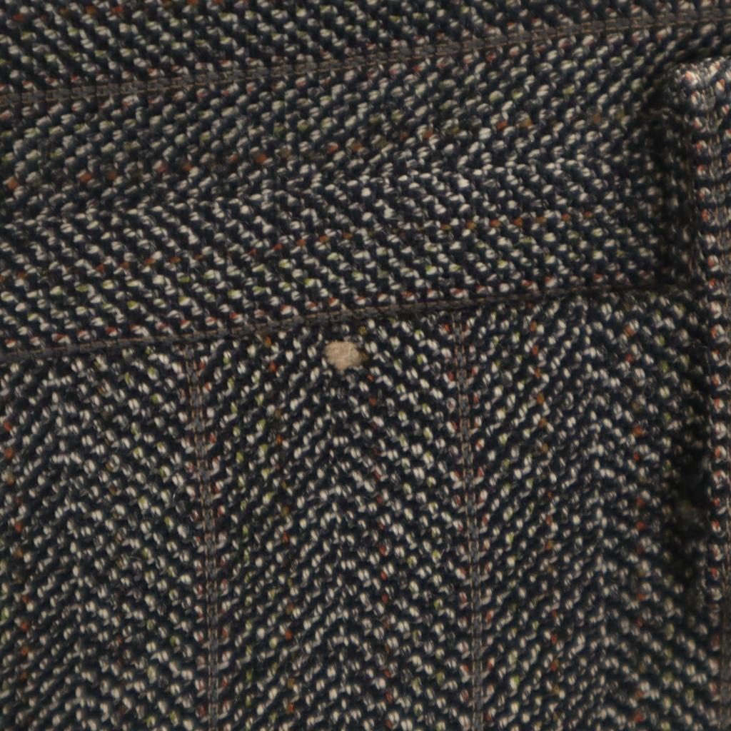 Vintage Striped Pattern Slacks Pants Gray Men's Used