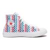 Converse VLTG Chuck Taylor All Star High Top Kids Canvas Shoes White Multicolor Stripes Teenagers 667192F