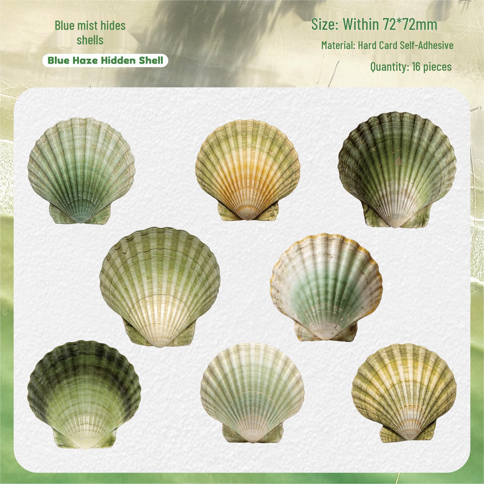 Retro Story Xibei Series: Shell-Themed Scenery Sticker Pack