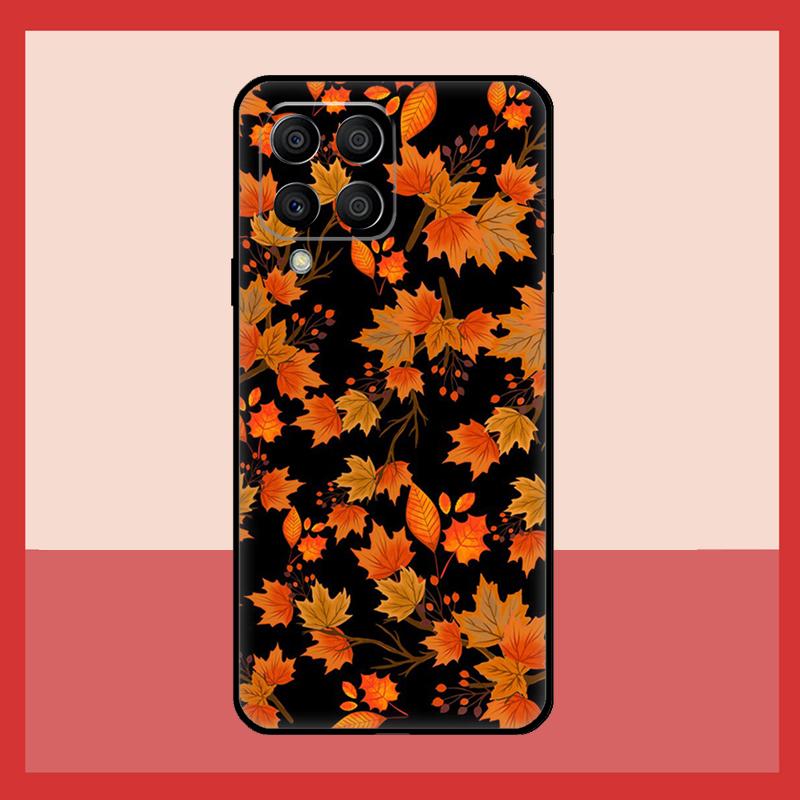 Autumn Leaves Fall Pumpkin Halloween Case For Samsung Galaxy M52 M32 M53 M16 M11 M21 M31 M35 M12 M13 M14 M15 M36 M56 M55 M34 M54