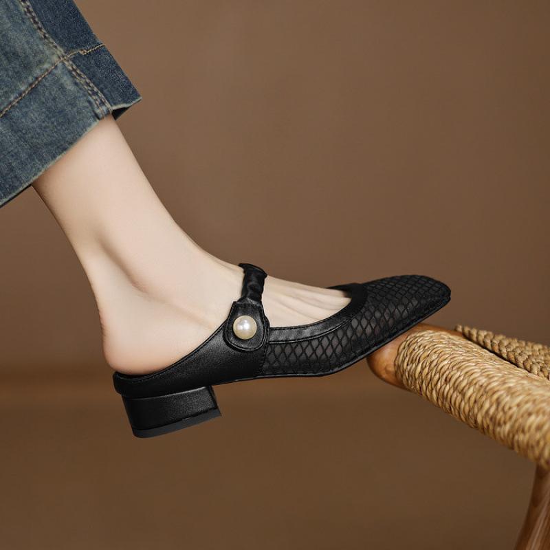 

New women s bag head slippers rubber soft sole large size shoes glove muller shoes comfortable half slippers summer cool slippers 43