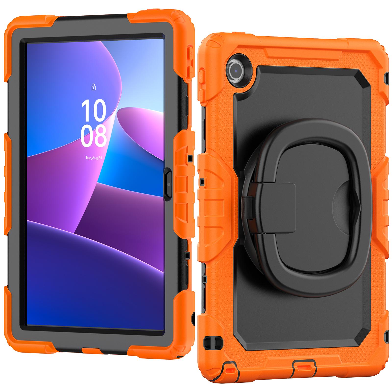 

Для Lenovo Tab 10.1 (2025) TB-311XU/Tab TB311FU Чохол-підставка PC+Силікон Чохол для планшета з плечовим ременем Purple