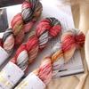 100g/Roll Thin Gradient Color Tencel Sequins Hand-Dyed Lace Yarn for Summer Hand Knitting Crochet Thread for Shawl Scarf 300M