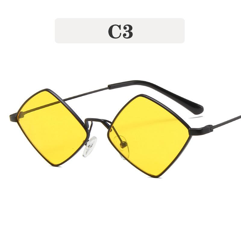 Fashion Trend Sunglasses for Women Retro Men Classic Metal Multi Side Small Frame Sun Glasses Uv400 Luxury Brand Eyeglass