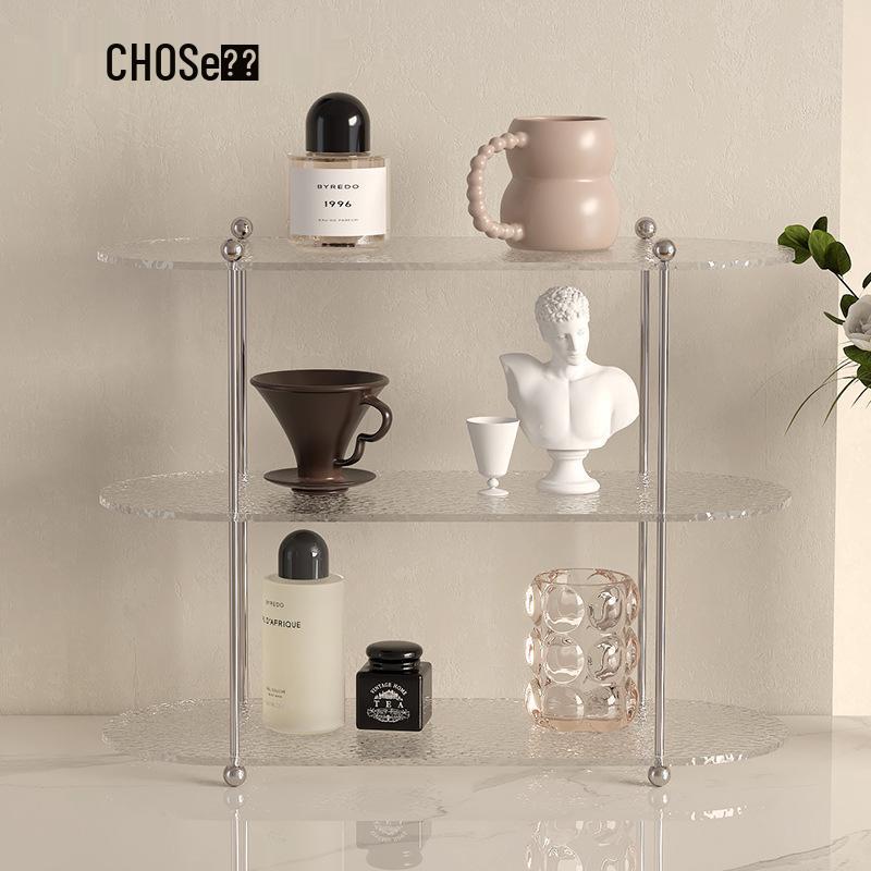 Nordic Acrylic Multi-Layer Desk Organizer for Living Room Decor