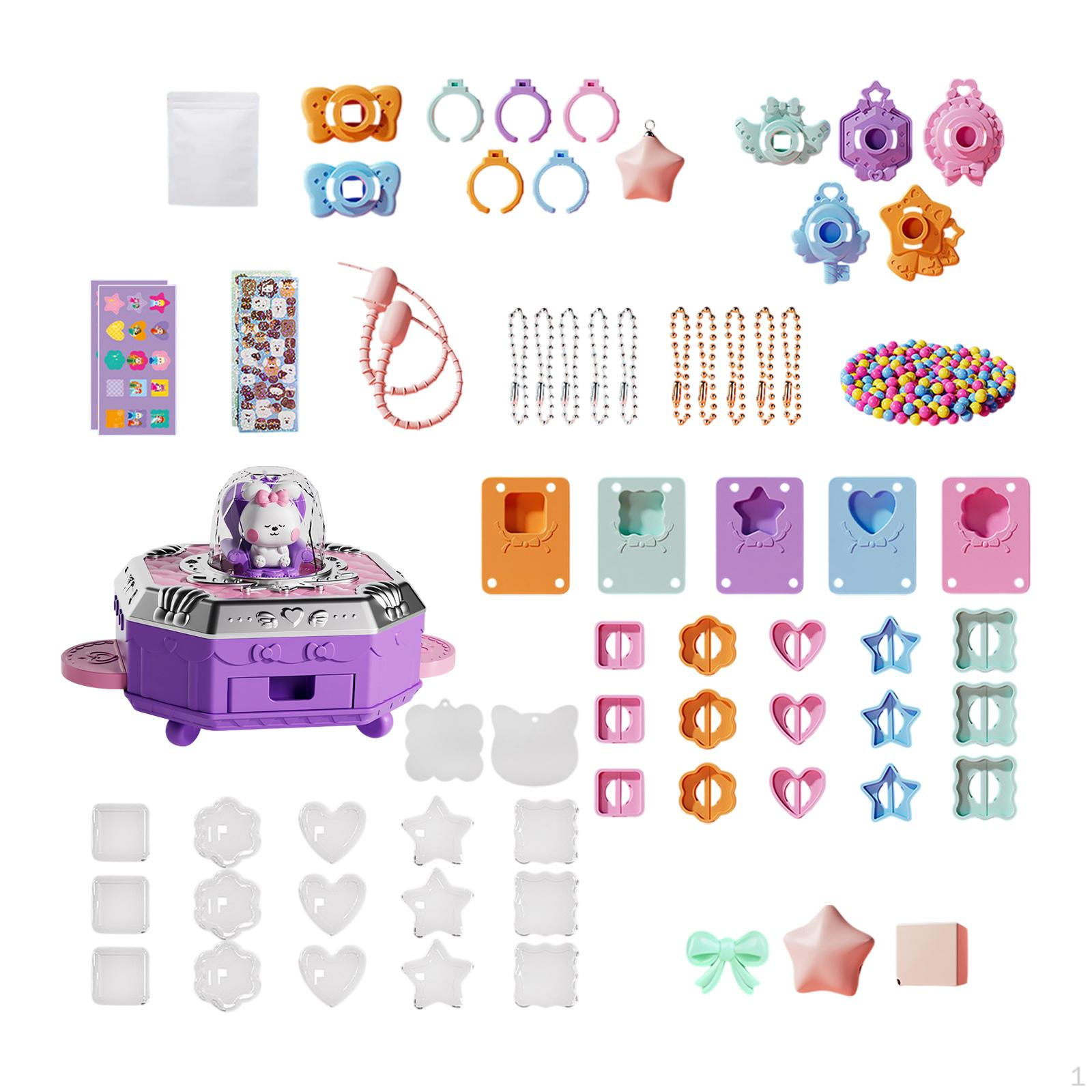 

Набор для творчества «Игрушки для девочек» Набор для художественного творчества Изготовление украшений на День святого Валентина 77 предметов 93 pieces