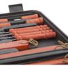Malette d'ustensiles pour barbecue - InnovaGoods Kit Barbecue - 18 pièces - Inox &amp; bois - Portable compact