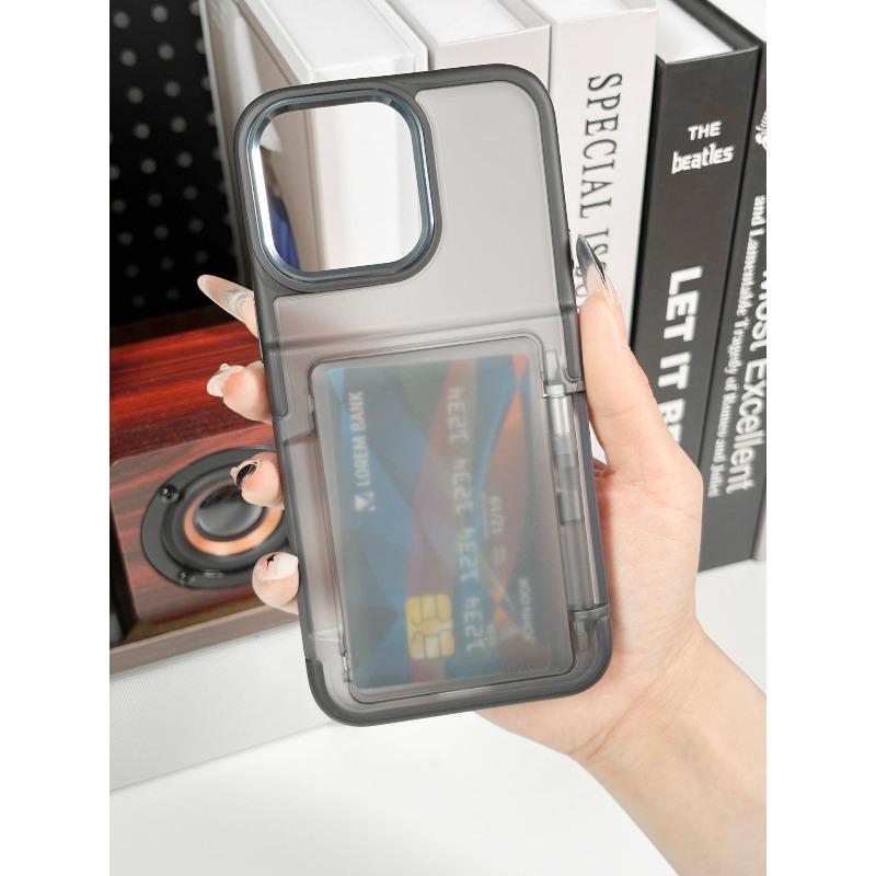 New Product for IPhone16 ProMax Card Case, Skin Friendly Feel, Card Insertion Anti Drop Protective Cover, Ins Style