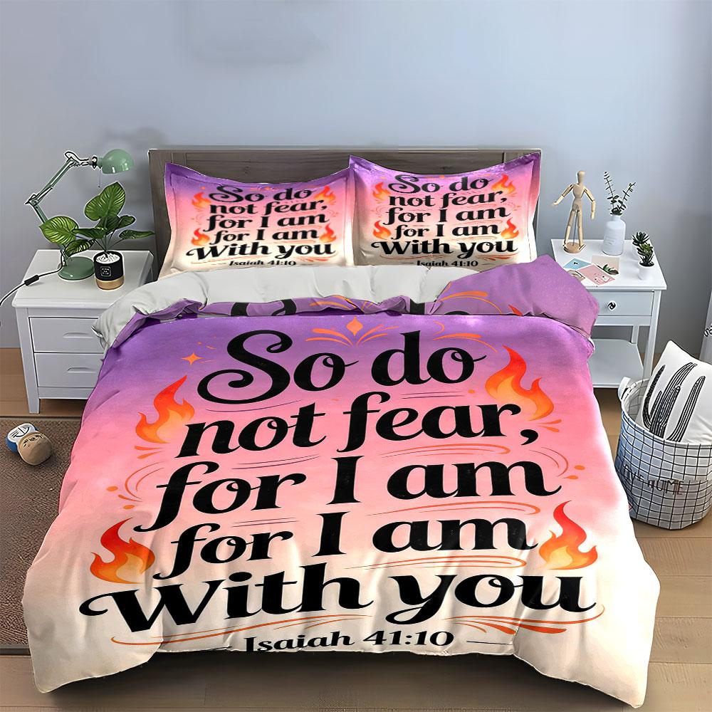Text with flame accents. Bedding sets Duvet cover sets Duvet covers Pillowcases(1 * Duvet Cover 2 * Pillowcases without duvet insert)