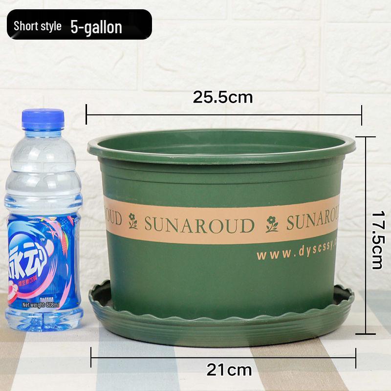 Durable Plastic Resin Plant Pot for Small Succulents & Large Bonsai, Breathable & Thickened for Balcony or Desktop Use.